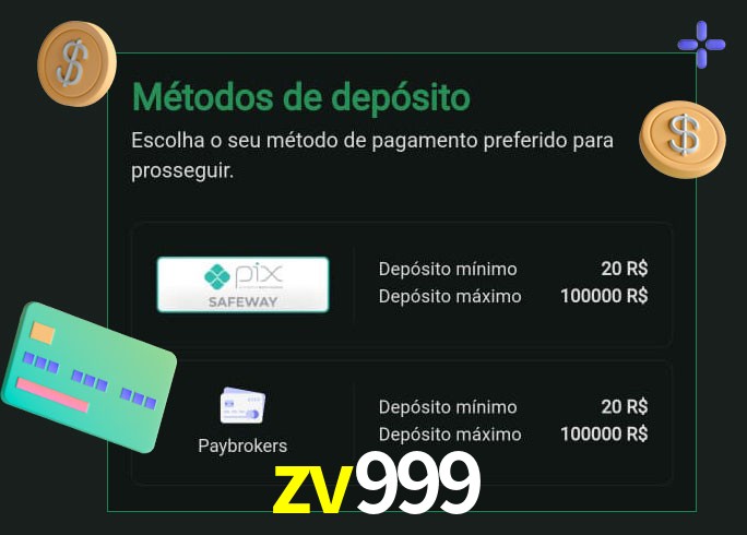 O cassino zv999 oferece uma grande variedade de métodos de pagamento